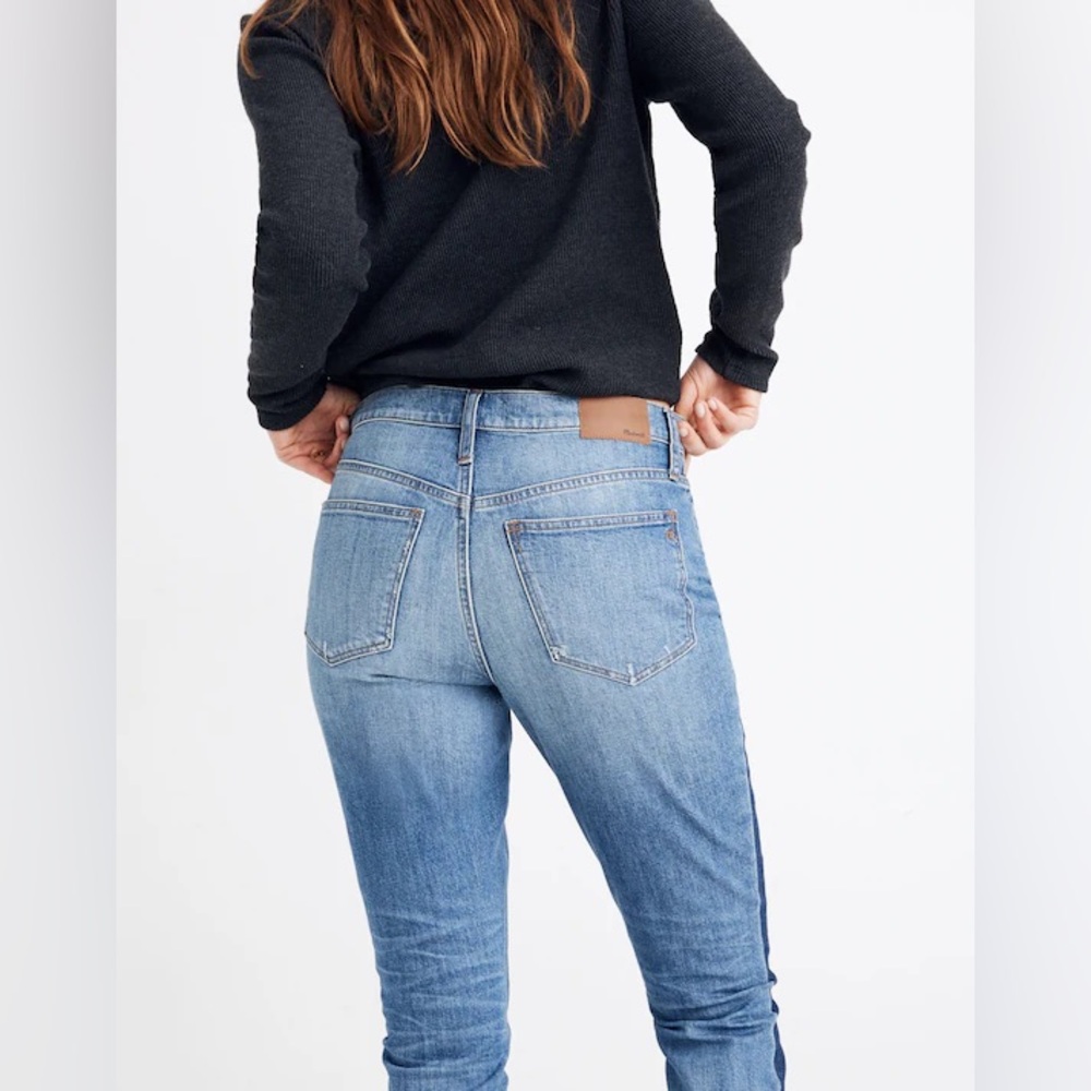 • Madewell • The High-Rise Slim Boyjean in Raebrook Wash: Eco Edition - Picture 3 of 12